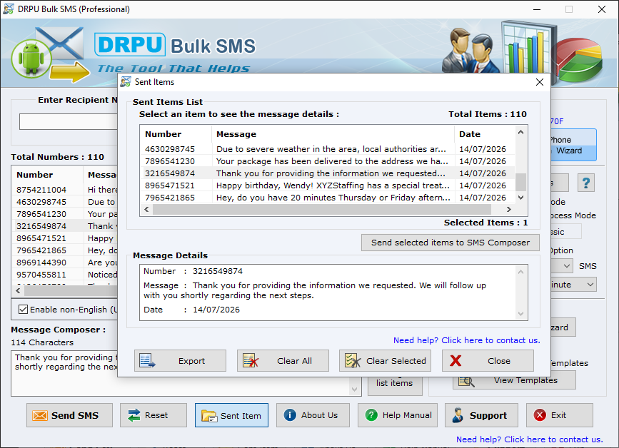 Bulk SMS Software – Professional